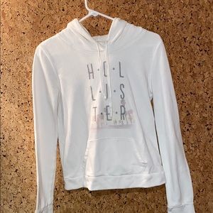 White hollister hoodie